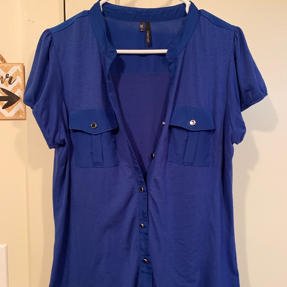 Dark blue lose blouse shirt